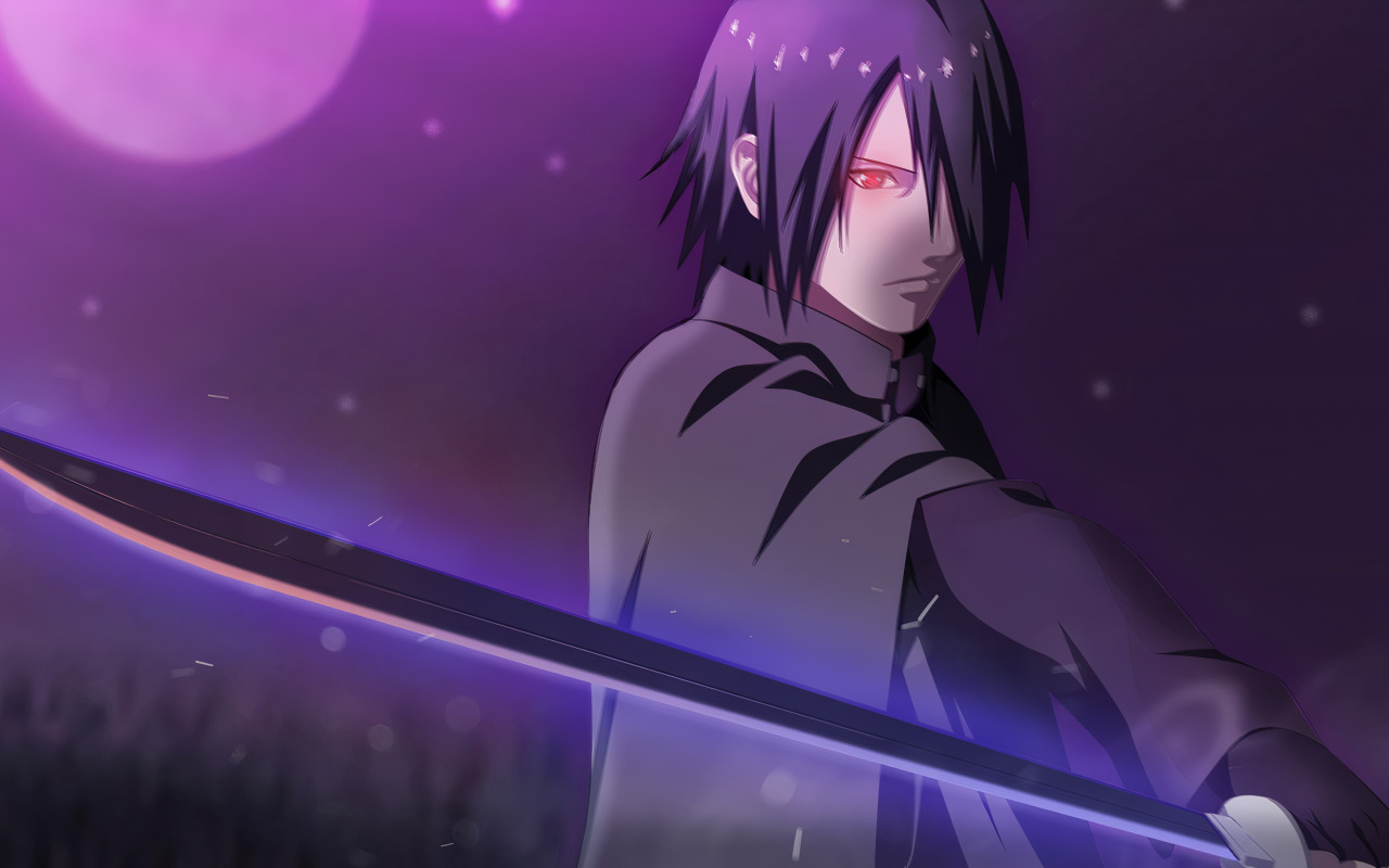 Download wallpaper naruto, anime, sasuke, saske, section shonen in  resolution 1280x800