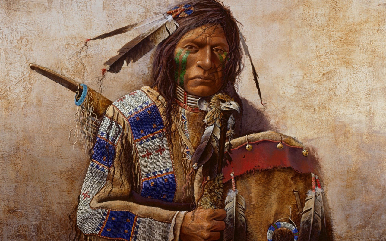 Download wallpaper art, native american, first people, mark rohrig ...