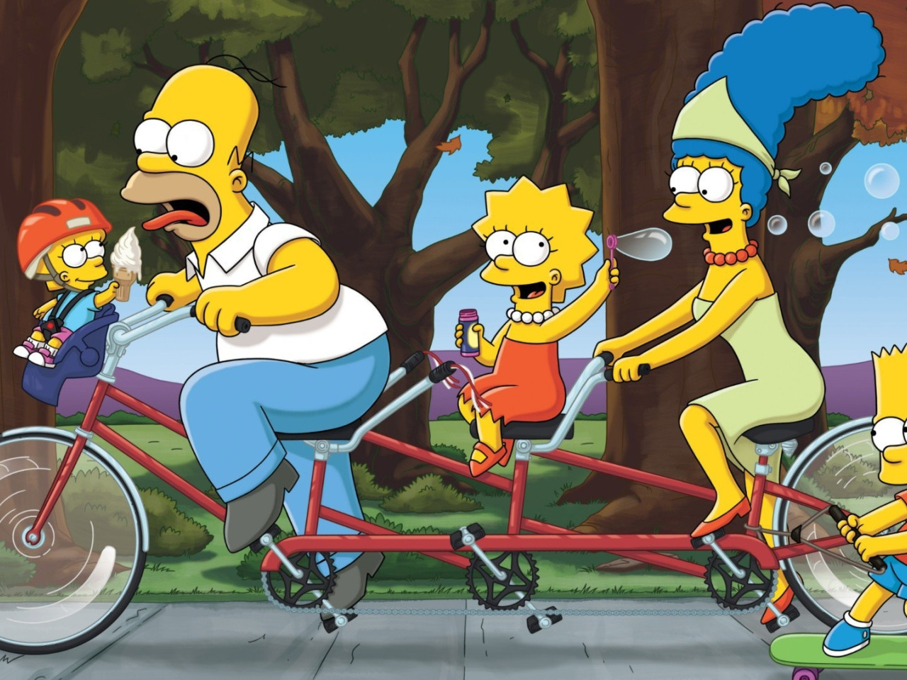 Download wallpaper The simpsons, Figure, Homer, Family, Maggie, Maggie ...