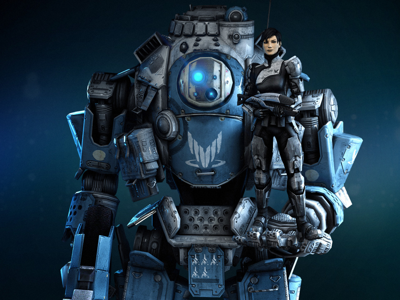 Download wallpaper robot, robot, Shepard, Mass effect, Alliance, Titan,  Titanfall, section games in resolution 1280x960