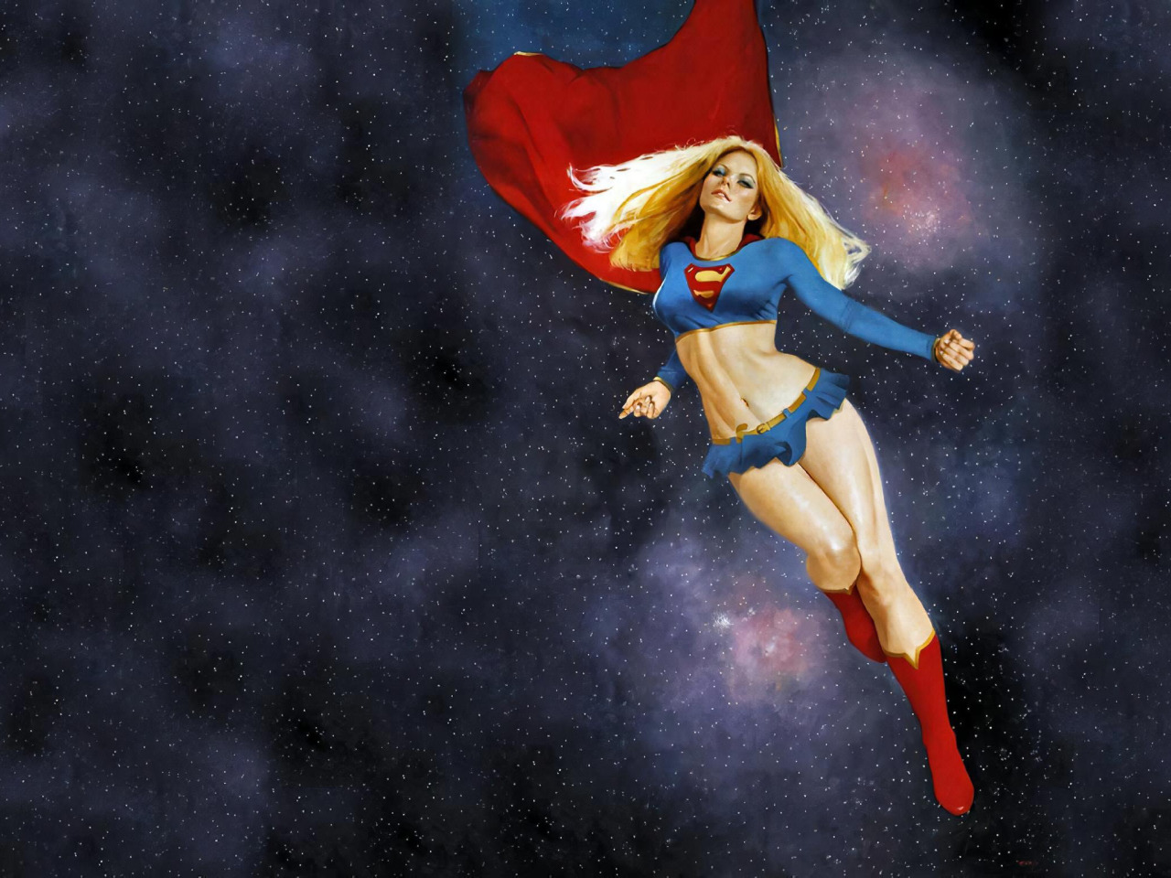 Download wallpaper girl, sexy, legs, blonde, belly, Supergirl, boots, Kara  Zor-El, section other in resolution 1280x960