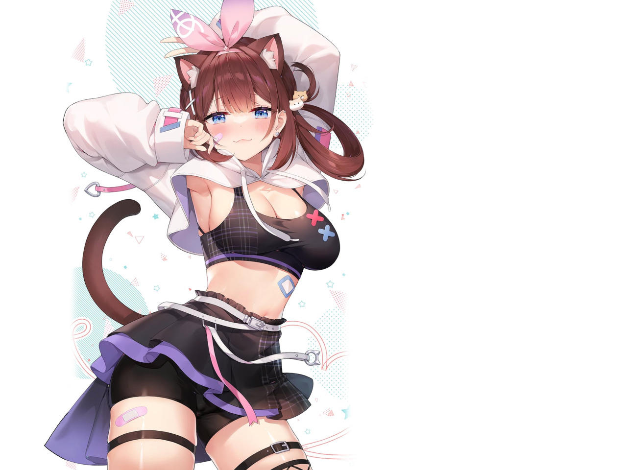 Download wallpaper kawaii, girl, sexy, pussy, anime, kitty, babe, cute,  section shonen in resolution 1280x960