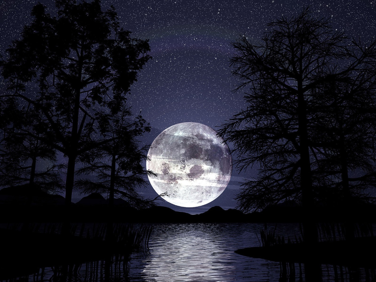 Полнолуние 66. Красивая ночь. Картина Луна. Картина с зеленой луной. Ночь гифки.