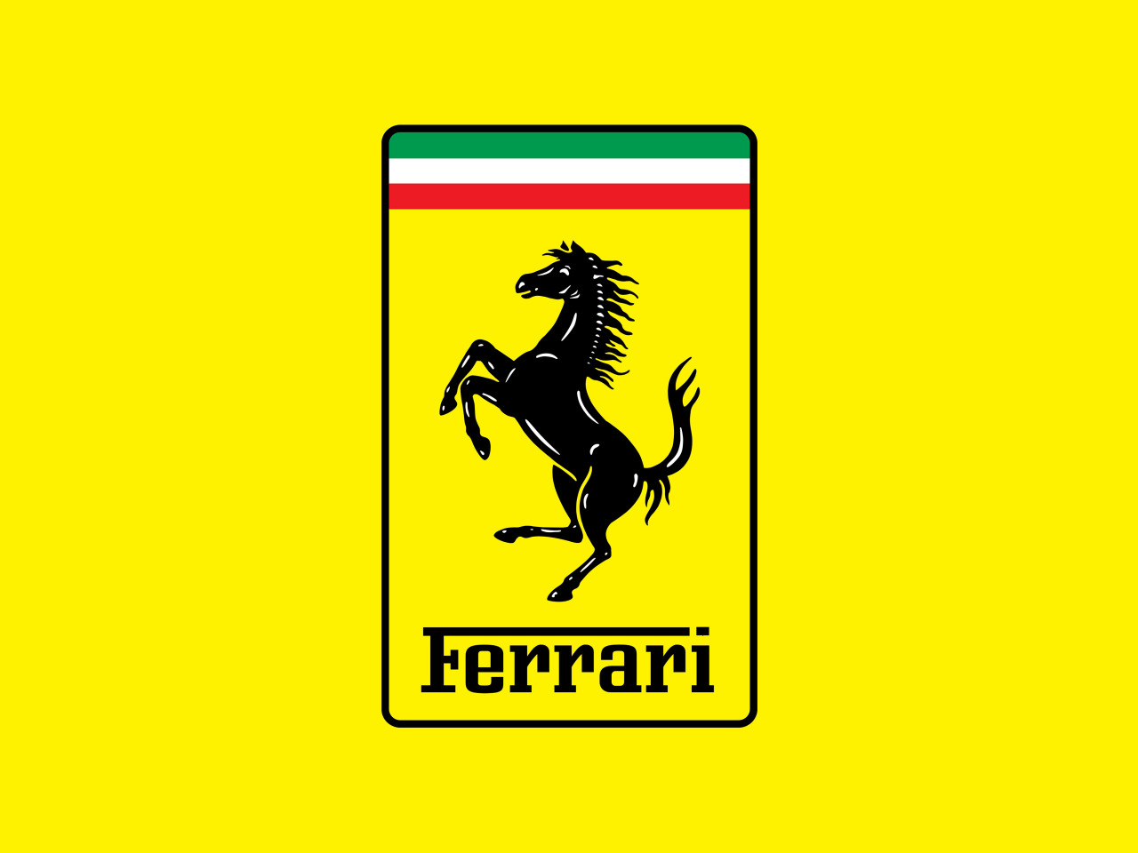 Download wallpaper yellow, horse, logo, logo, ferrari, Ferrari, yellow ...