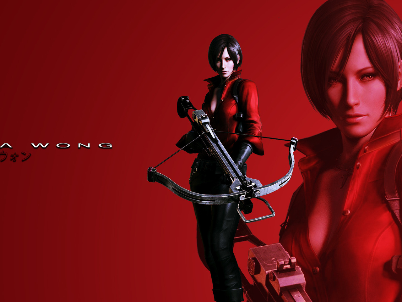 Download wallpaper red background, Resident evil, Resident Evil 6, Ada Wong,  Ada Wong, section games in resolution 1280x960