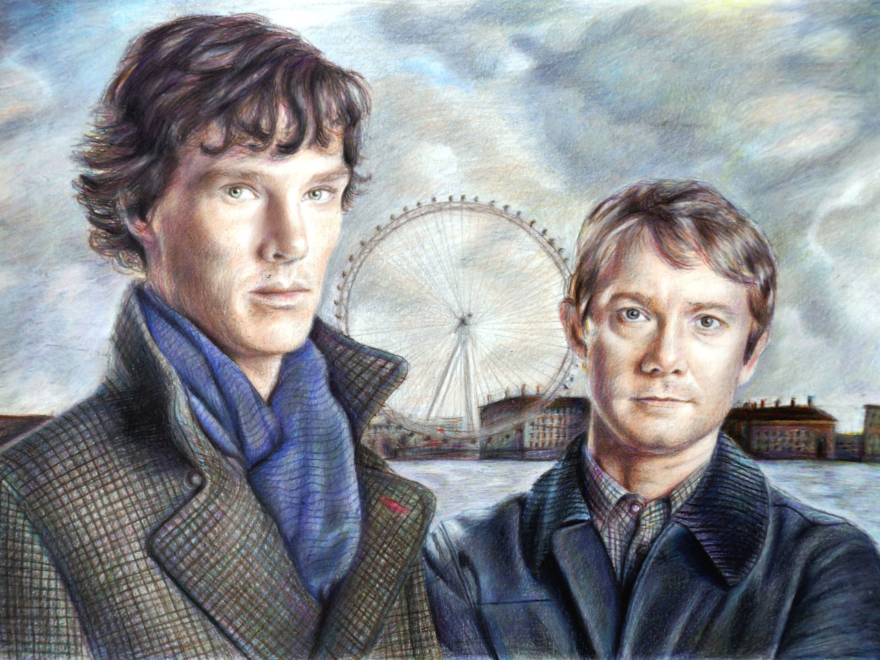 art, the series, Martin Freeman, Benedict Cumberbatch, <b>Sherlock</b>, <b>bbc</b>, John <b>Watson</b>...