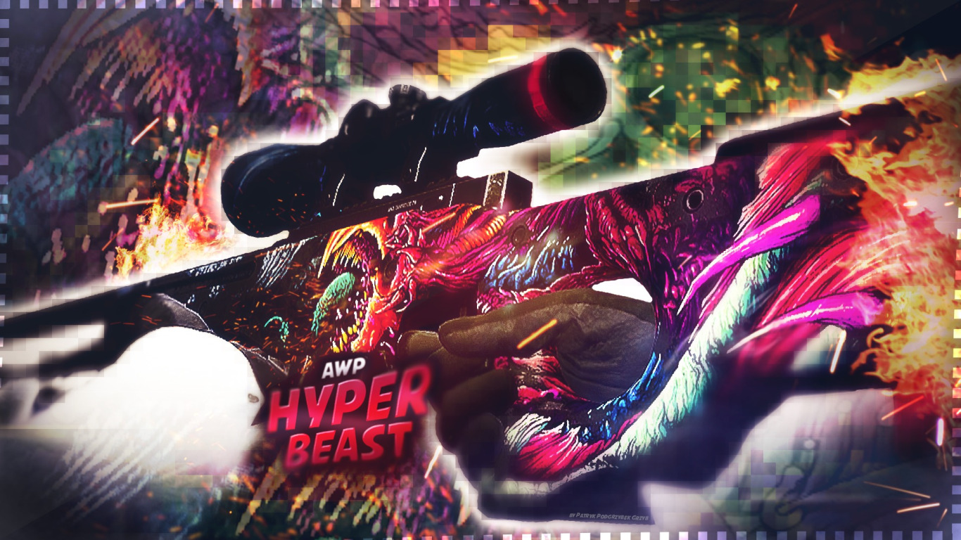 1366x768 Resolution Hyper Beast CSGO Art Cool 1366x768 Resolution Wallpaper  - Wallpapers Den