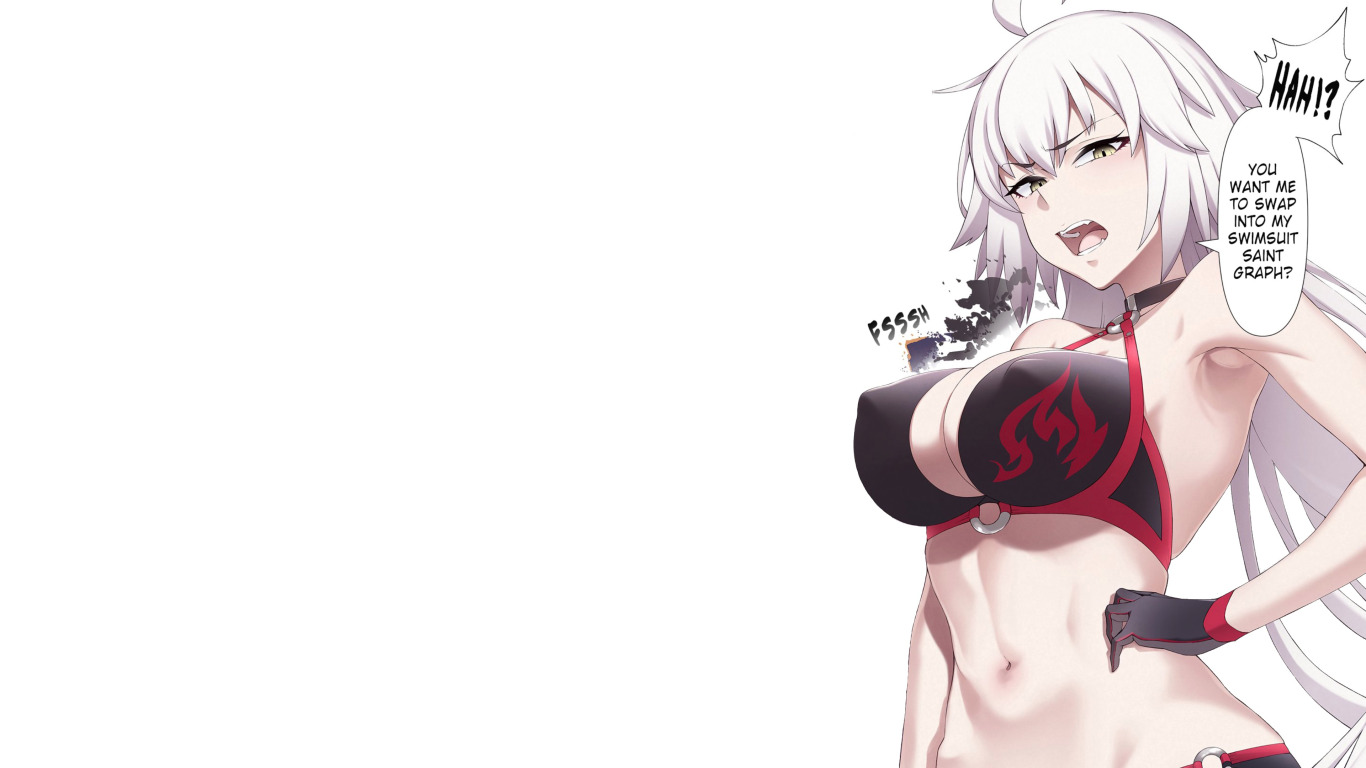 Download wallpaper girl, hot, sexy, nipples, boobs, fate stay night, anime,  pretty, section seinen in resolution 1366x768