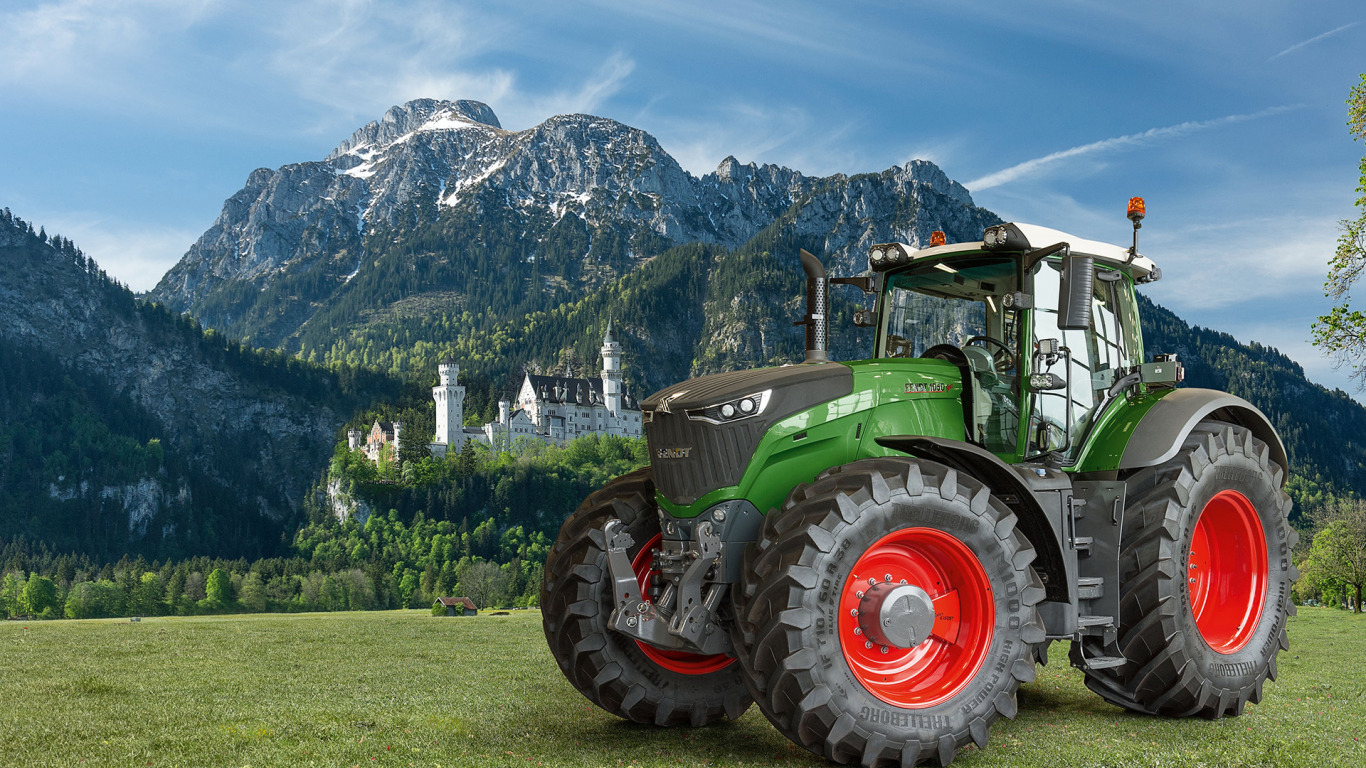 Wallpaper tractor, white background, wheel, Fendt, 942, Vario for mobile  and desktop, section другая техника, resolution 5476x4107 - download