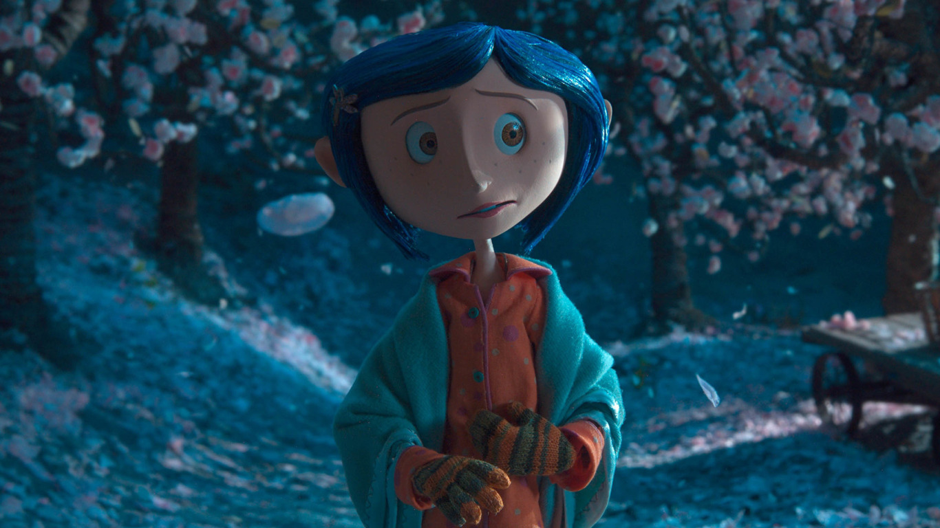 Download Coraline exploring the wonders of her new world | Wallpapers.com