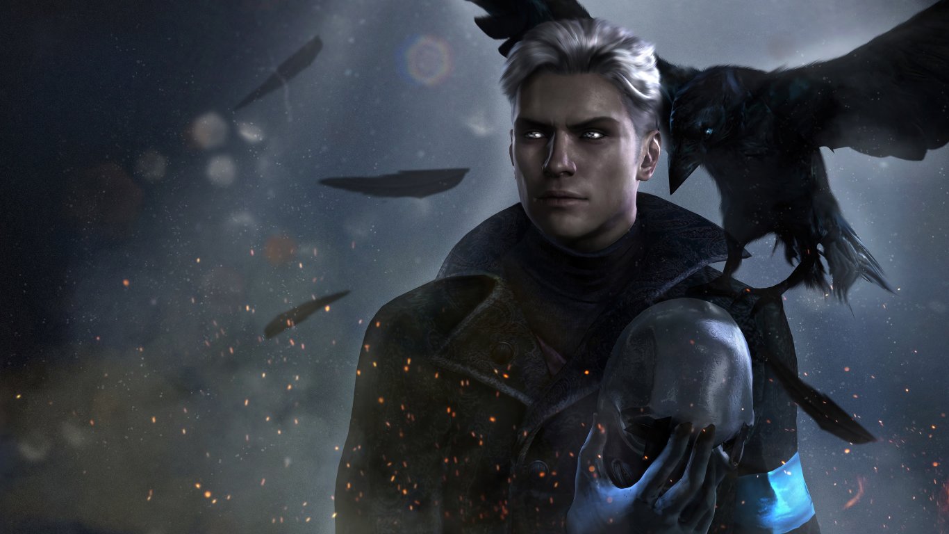 Capcom Demon Download wallpaper mask, crows, demon, male, guy, Raven, Capcom, Devil ...