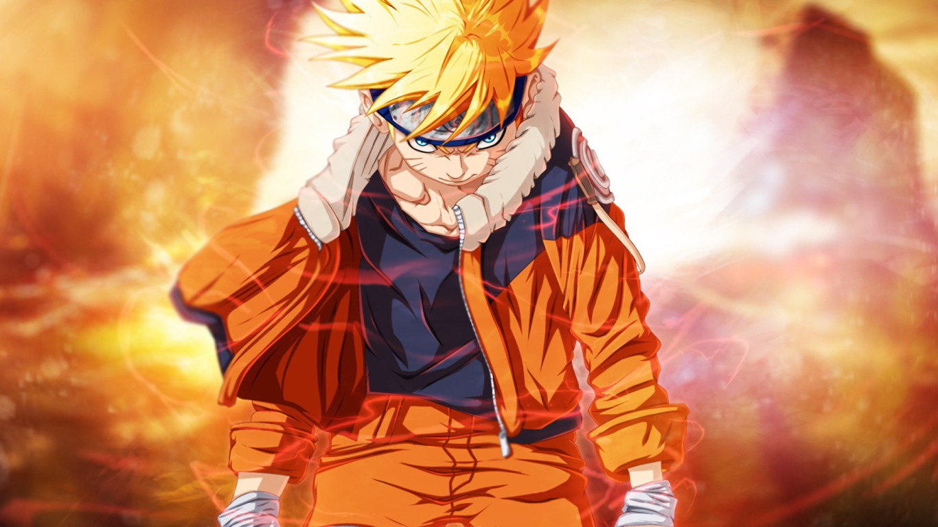 Young Naruto 1366 x 768 HDTV Wallpaper