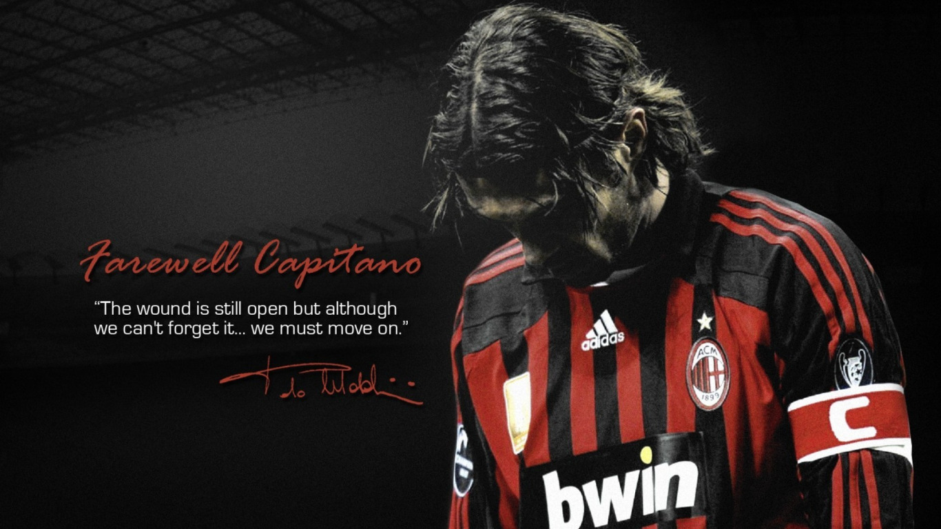 Download wallpaper football, AC Milan, Paolo Maldini, section sports in  resolution 1366x768