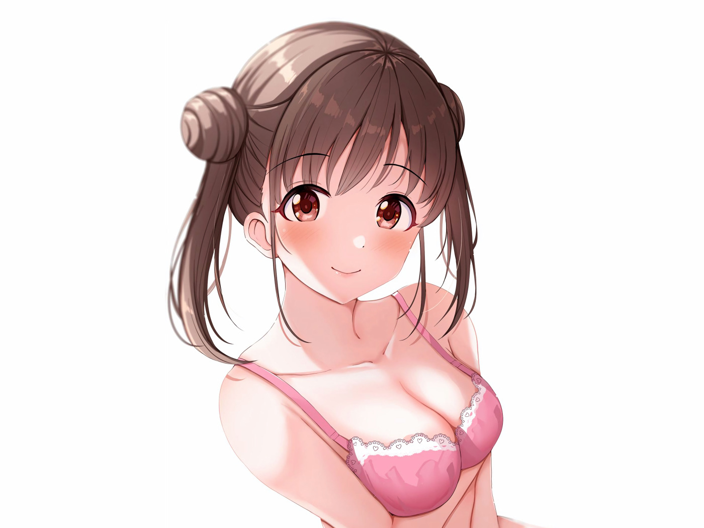 Holding breasts