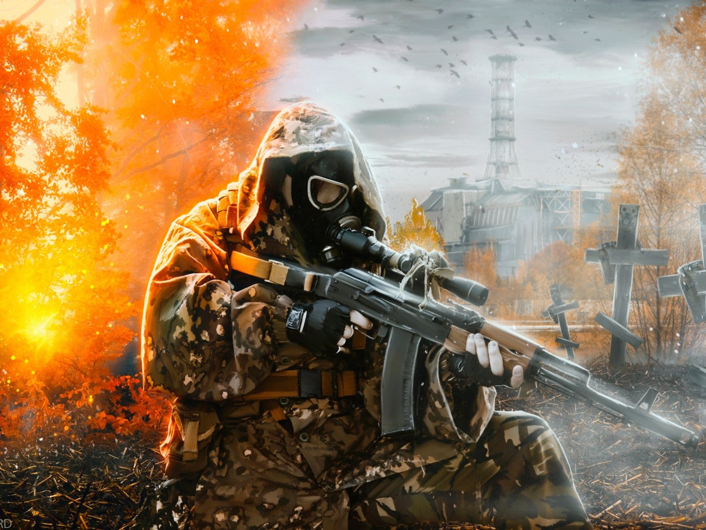 Stalker Machine Download wallpaper art, machine, Stalker, Stalker, Chernobyl, art, S. T ...