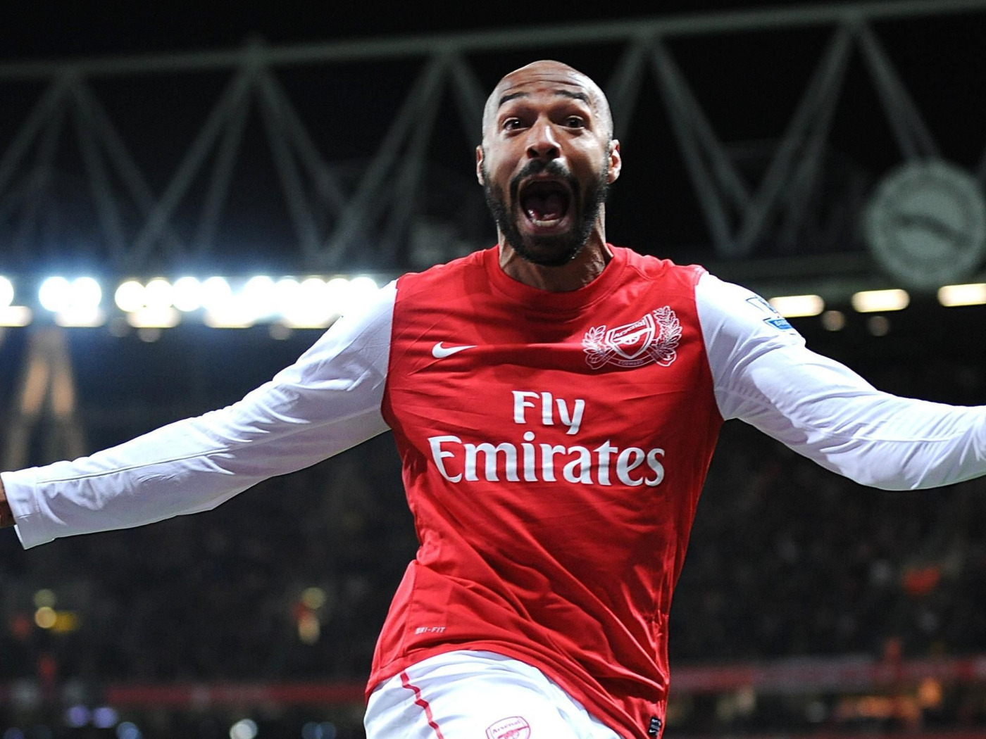 Download wallpaper Thierry Henry, Gunner, French footballer, section sports  in resolution 1400x1050