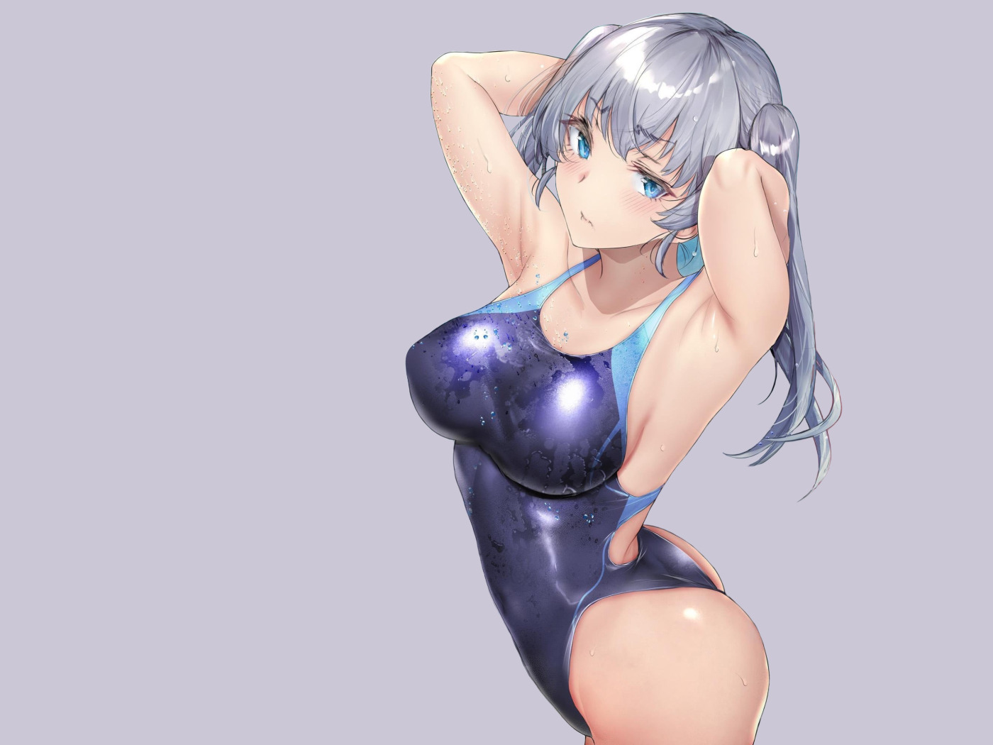 Download wallpaper girl hot sexy anime pretty swimsuit