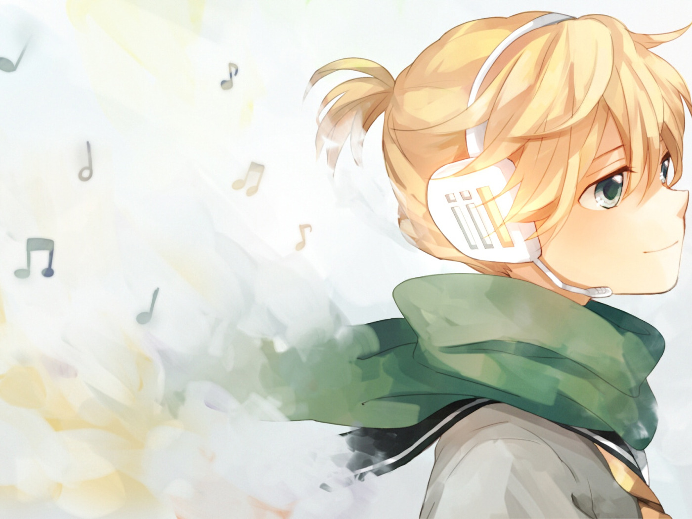 Download wallpaper anime, boy, art, guy, Vocaloid, Vocaloid, character,  blonde, section other in resolution 1400x1050