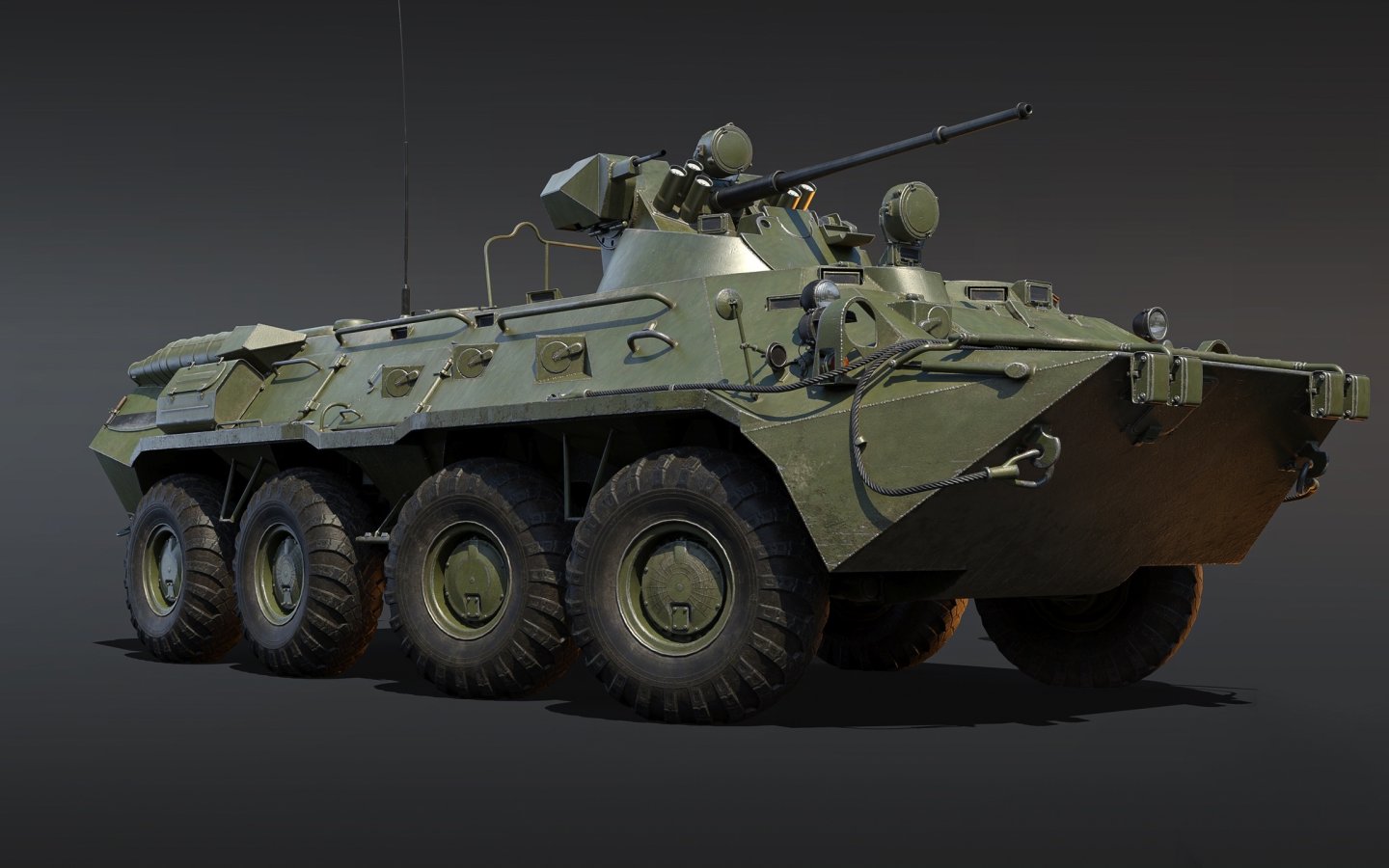 Download wallpaper USSR, APC, 2A72, BTR-80A, section weapon in ...
