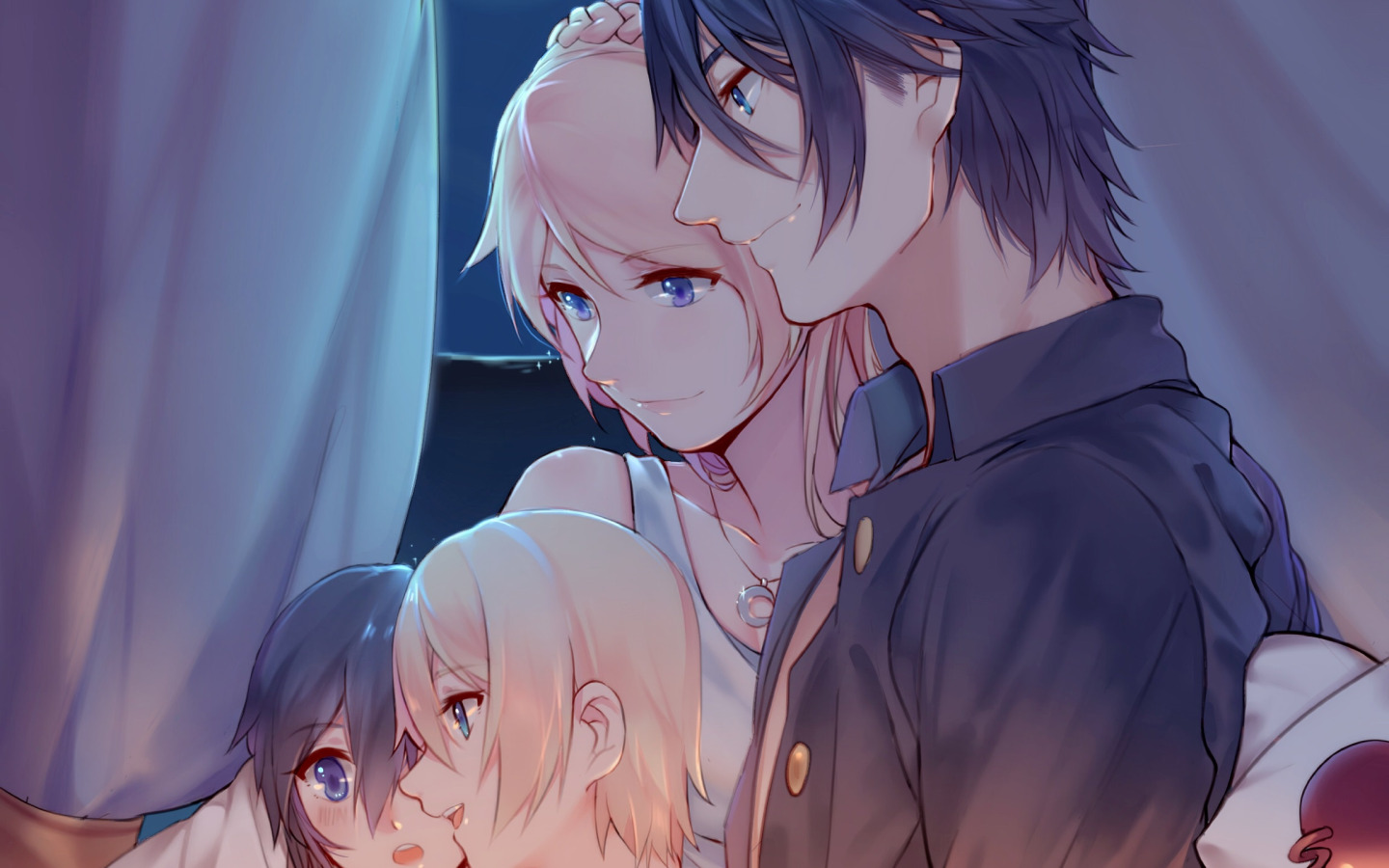 children, anime, <b>family</b>, art, final fantasy xv.