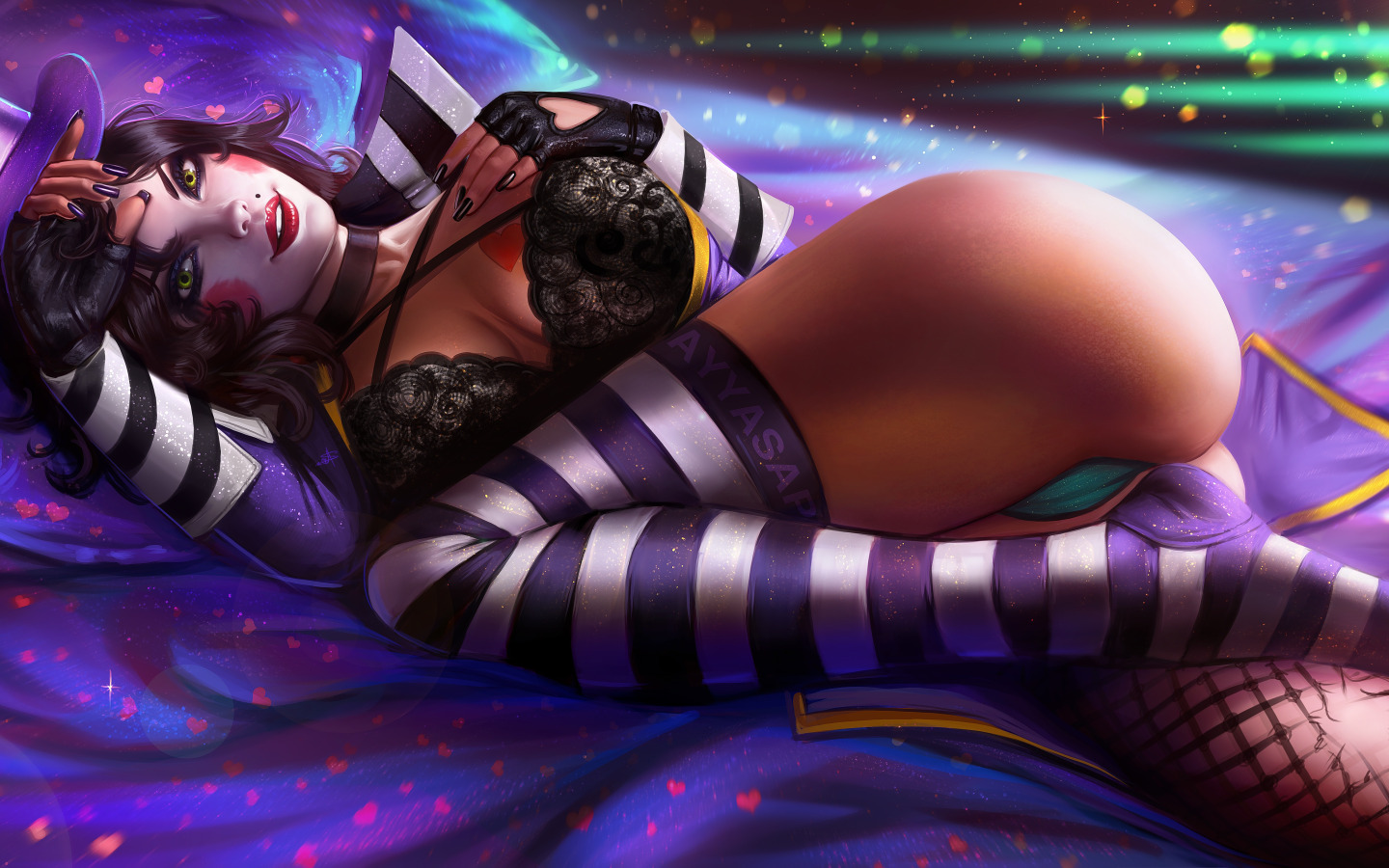 Download wallpaper girl, pose, lies, borderlands, ayyasap, mad moxxi, ayya  saparniyazova, section seinen in resolution 1440x900