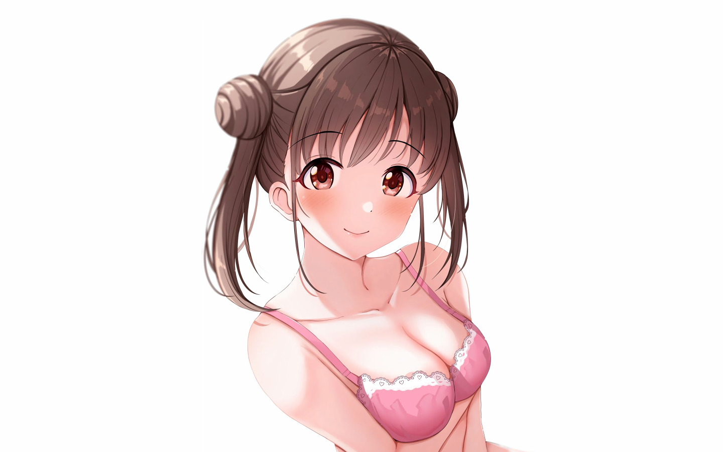 Wallpaper girl, sexy, brown hair, anime, beautiful, short hair, pretty,  swimsuit for mobile and desktop, section сэйнэн, resolution 7282x4096 -  download