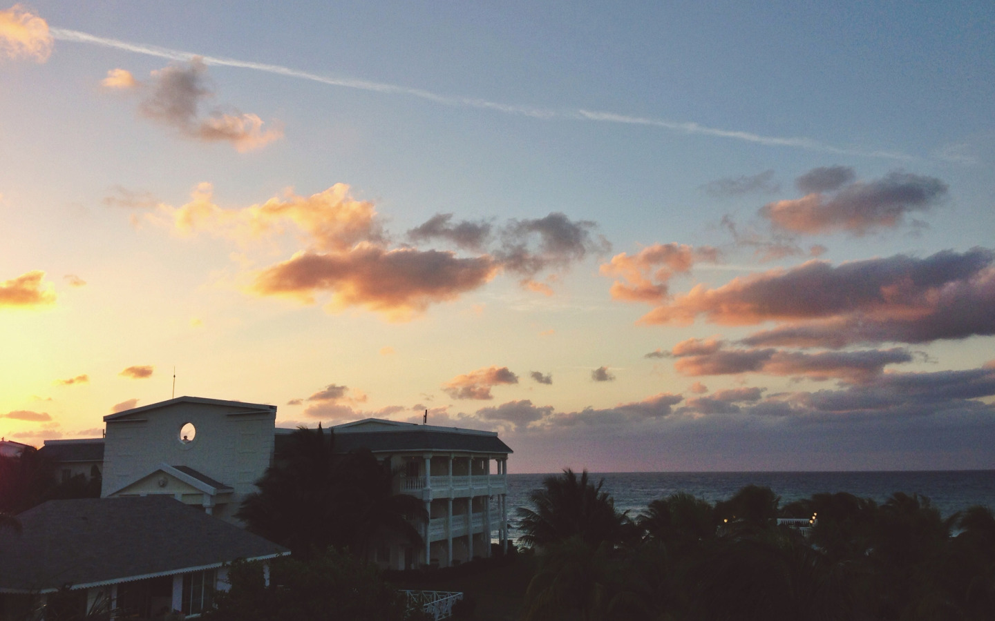 Download wallpaper house, sunset, water, clouds, island, Jamaica, North ...