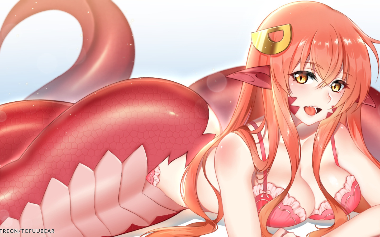 Download wallpaper girl, monster, being, Monster Musume no Iru Nichijou,  section seinen in resolution 1440x900