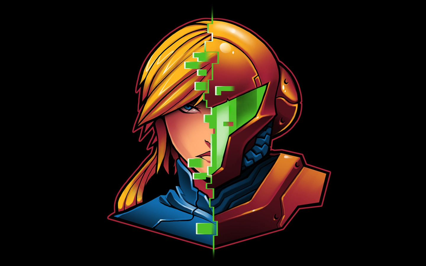 Download Wallpaper Girl, Face, Samus Aran, Metroid, Samus, Samus Aran ...