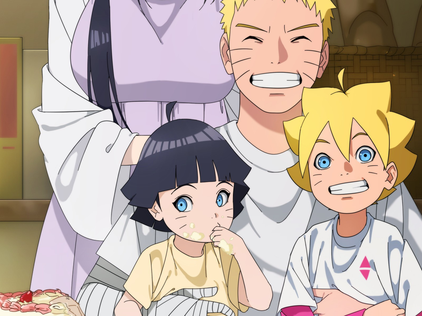 Download wallpaper Naruto, smile, anime, ninja, shinobi, japanese, byakugan...