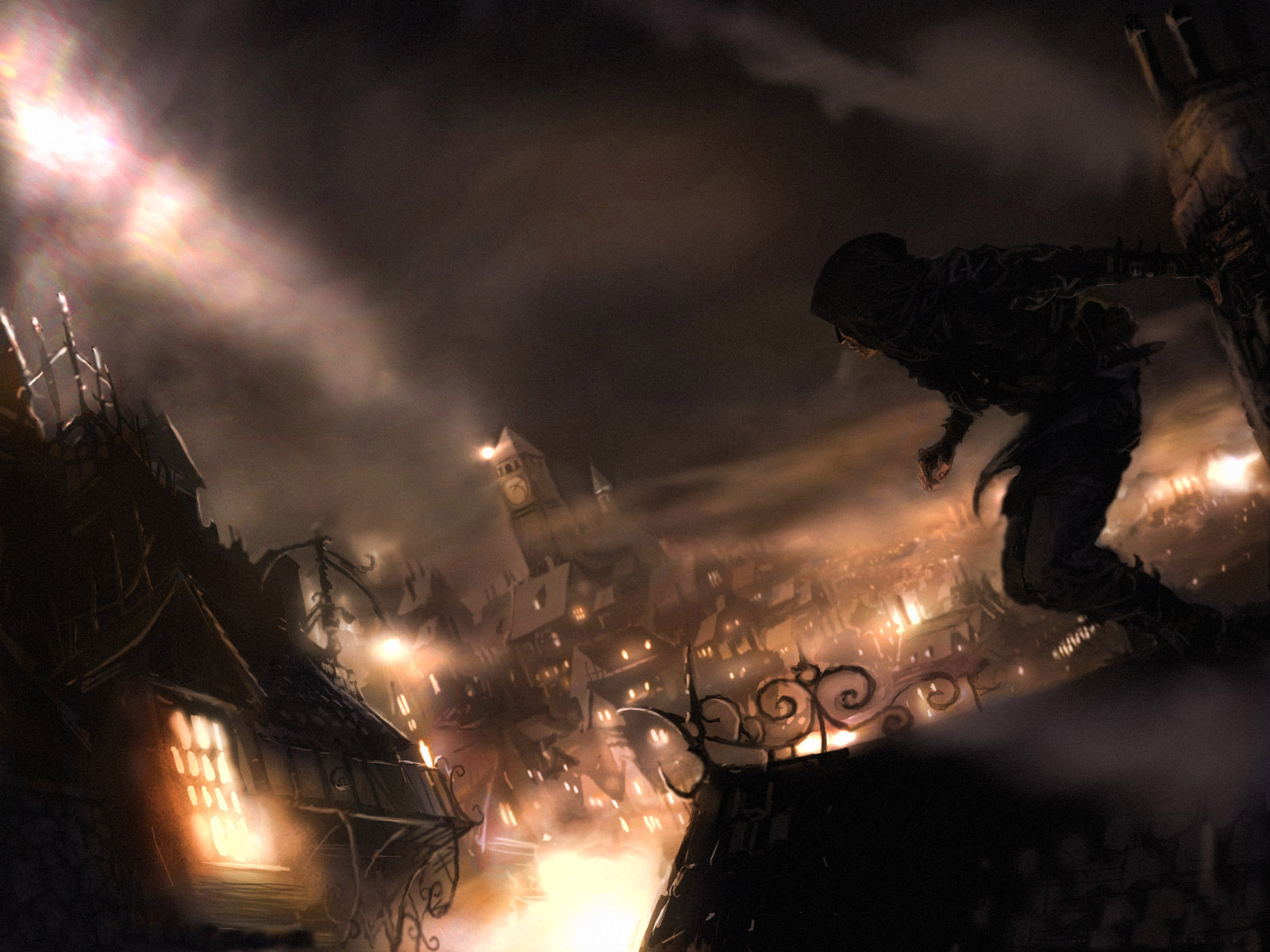 Wallpaper night, thief, deadly shadows for mobile and desktop, section игры,  resolution 1600x1200 - download