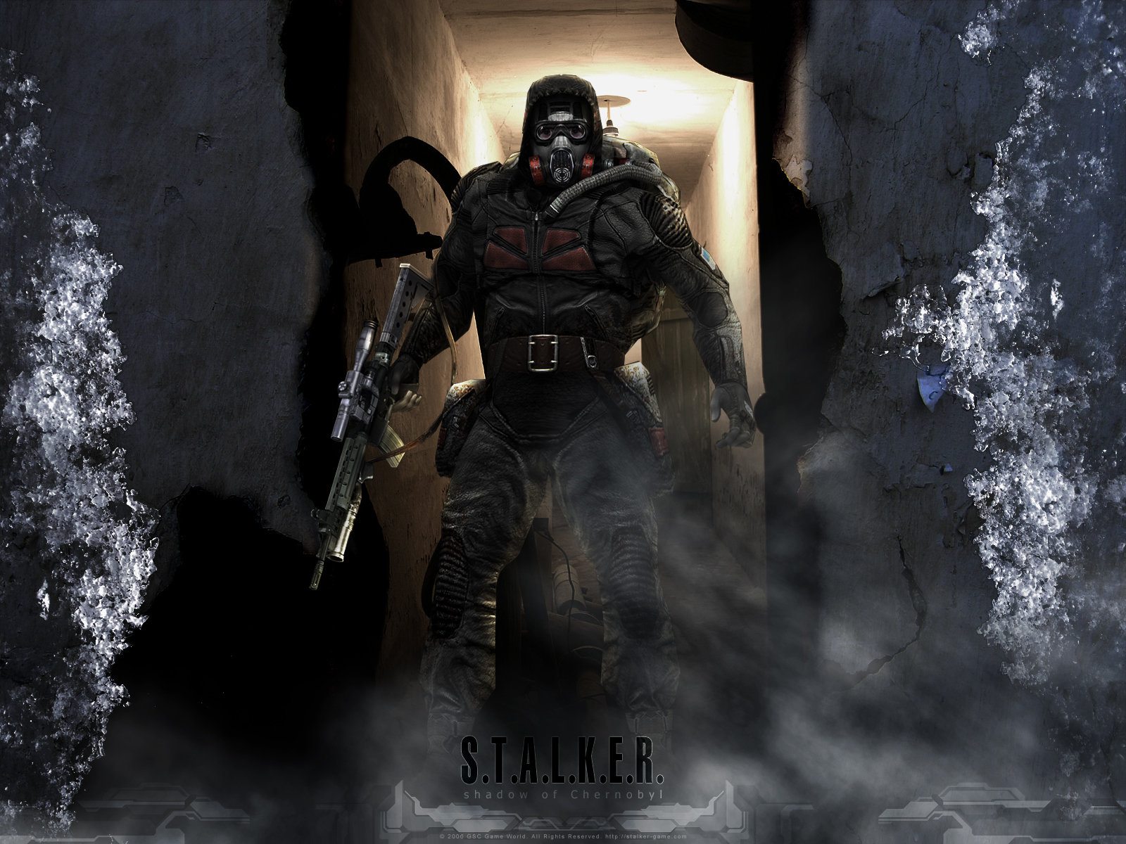 Wallpaper protection, machine, gas mask, Stalker, member considers, stalker  for mobile and desktop, section игры, resolution 1600x1200 - download