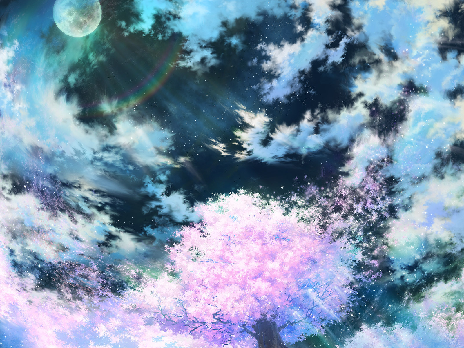 HD wallpaper: Anime, Original, Fantasy, Sakura Blossom, Shooting Star |  Wallpaper Flare