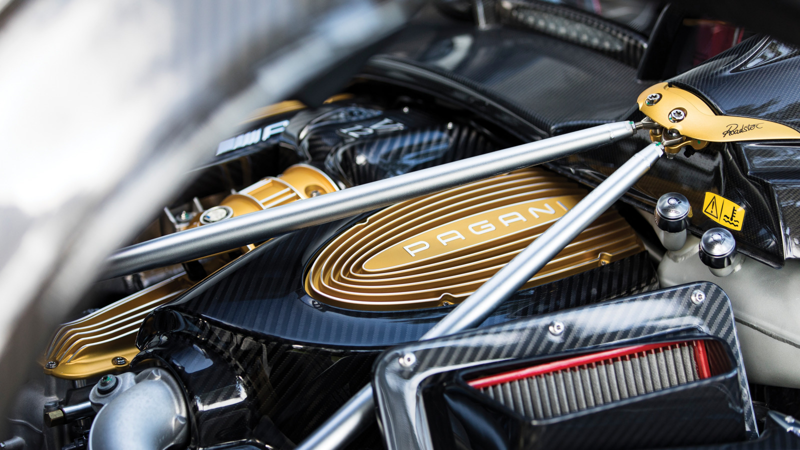 Download wallpaper Pagani, To huayr, engine, Pagani Huayra Roadster ...