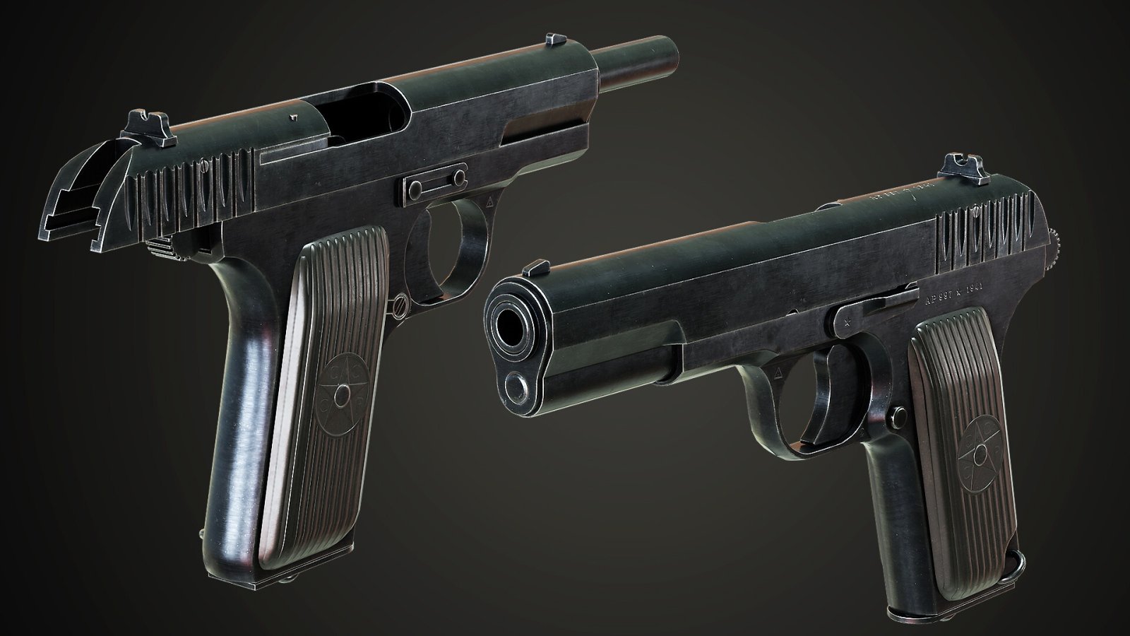 Download wallpaper Self-loading pistol, TT-33, Fedor Tokarev, section ...