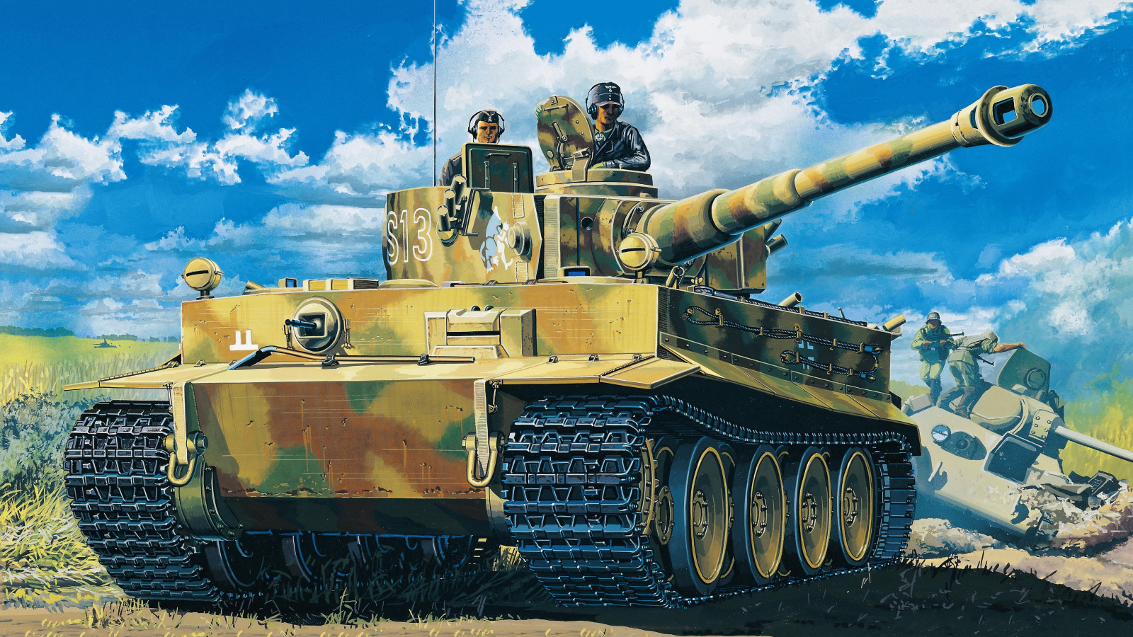 Download wallpaper Germany, Heavy tank, Tiger I, Armor, Waffen SS ...