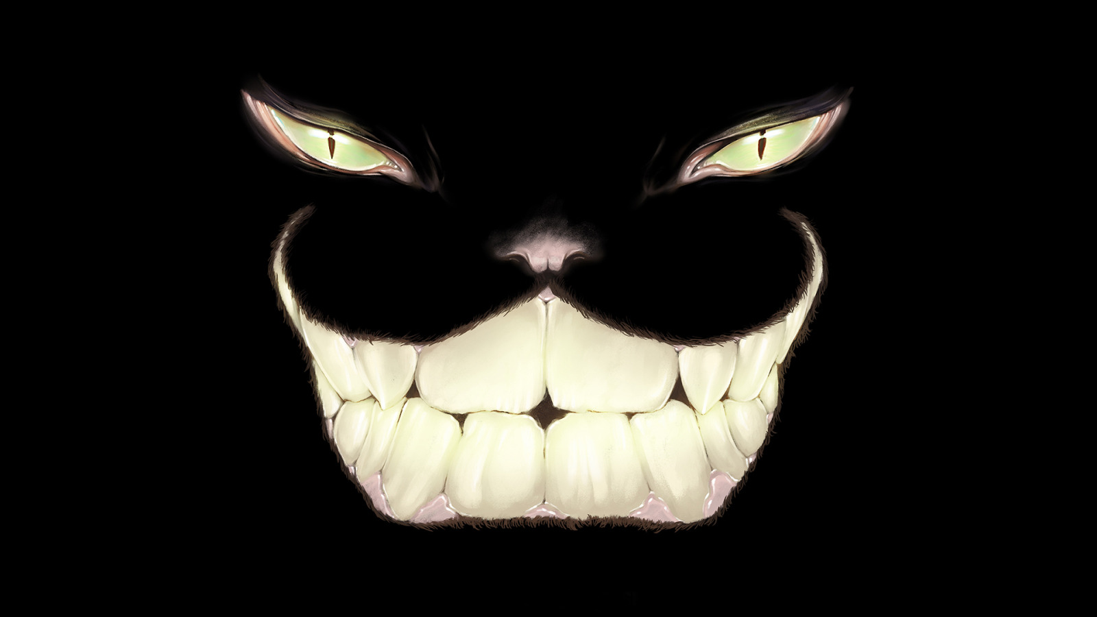 Evil smile. Улыбка Чеширского кота арт. Ухмылка арт. Улыбающийся кот арт. Зубы Чеширского кота улыбка.