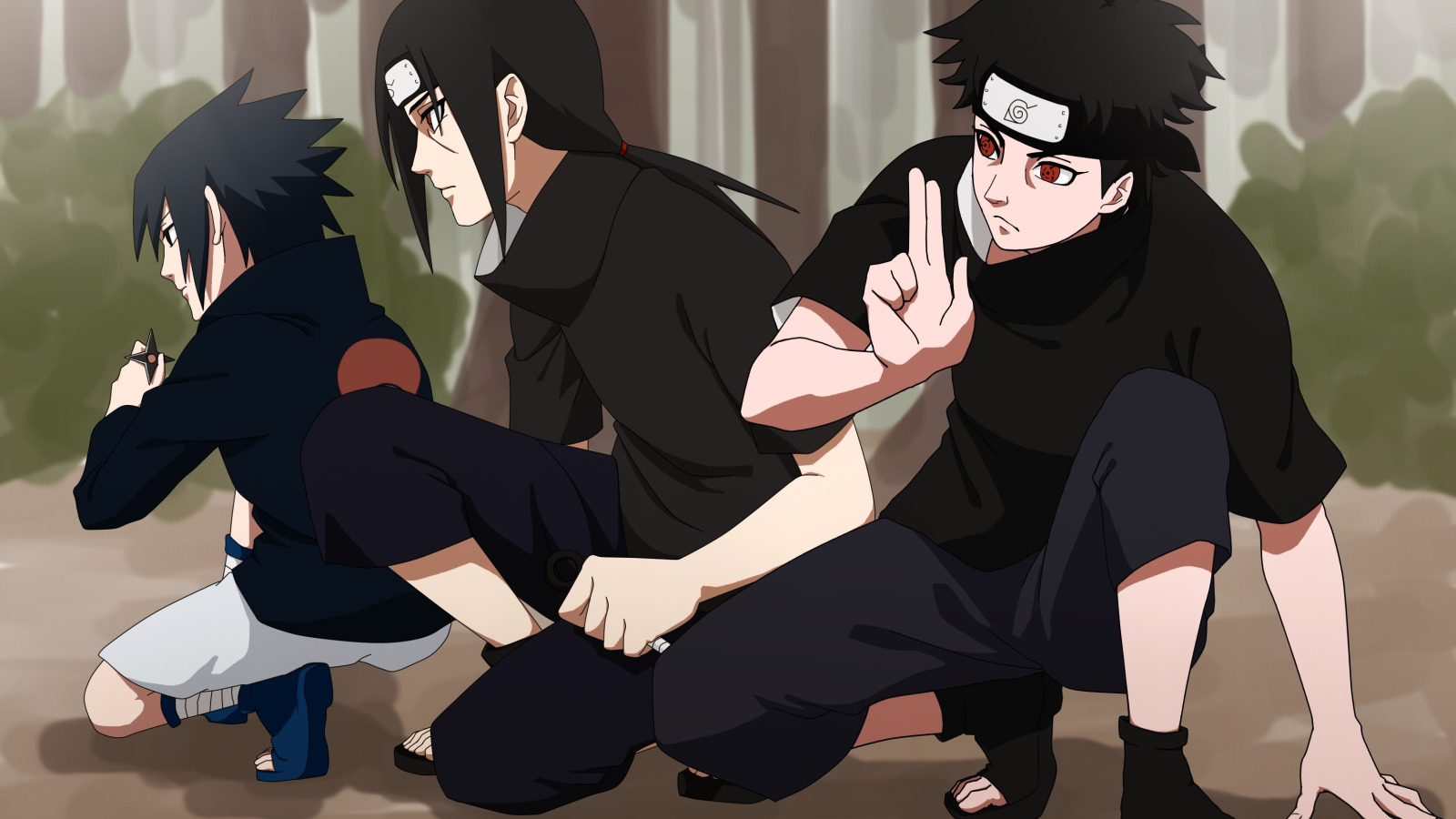 Wallpaper naruto, art, sharingan, Obito Uchiha, Uchiha Shisui, The