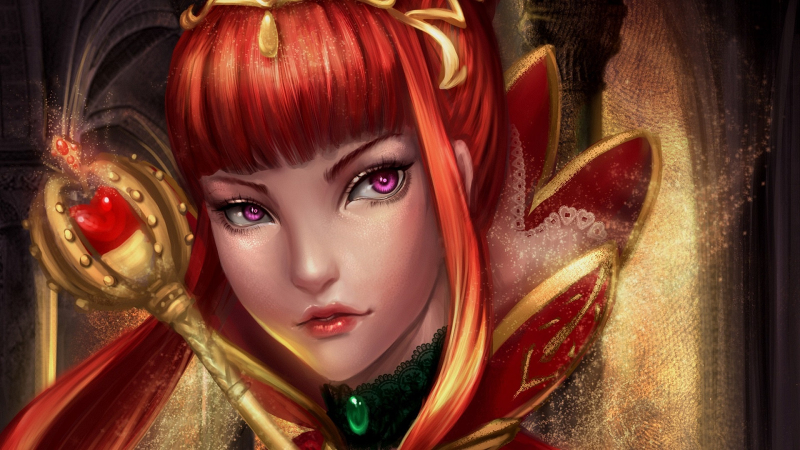Red princess. Принцесса в Красном арт фэнтези. Cute_Red Princess 7.