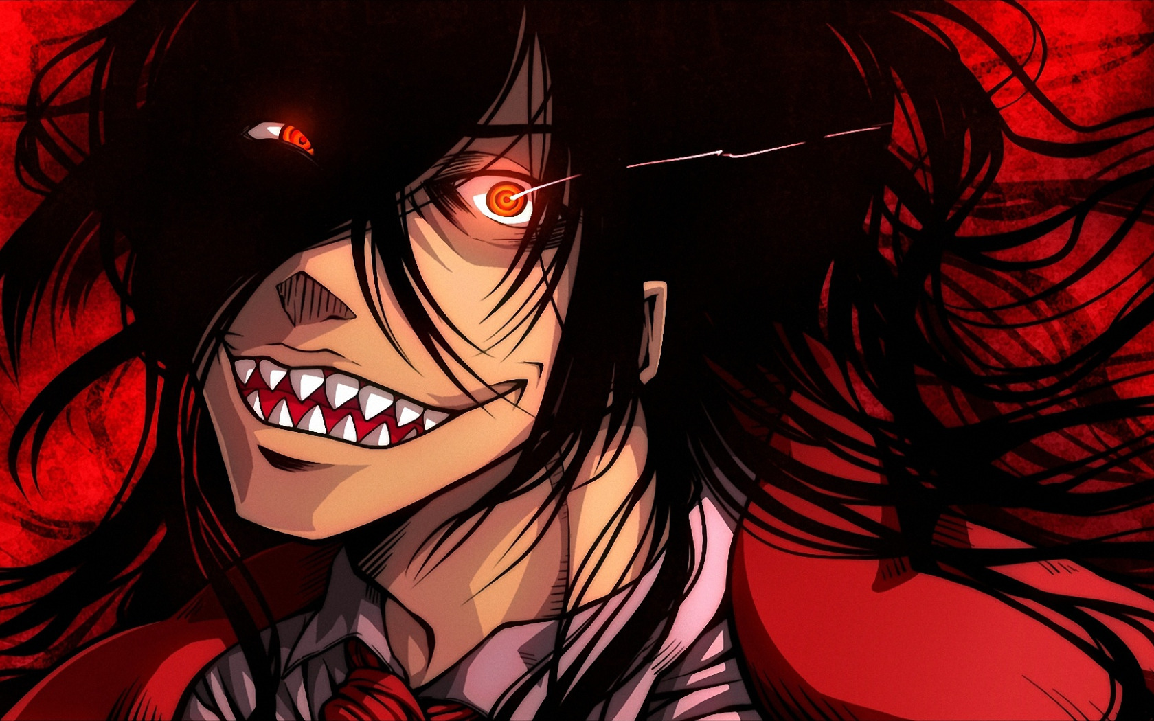 Download wallpaper smile, vampire, <b>Hellsing</b>, Helsing, section shonen in res...