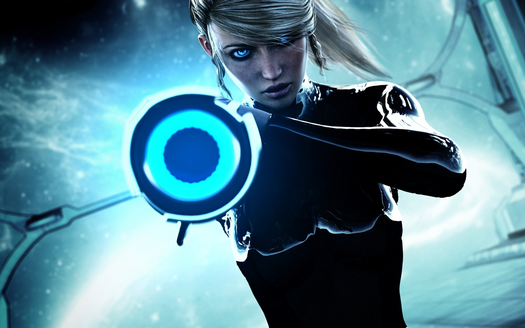 Download wallpaper girl, weapons, gun, samus aran, Metroid, section ...