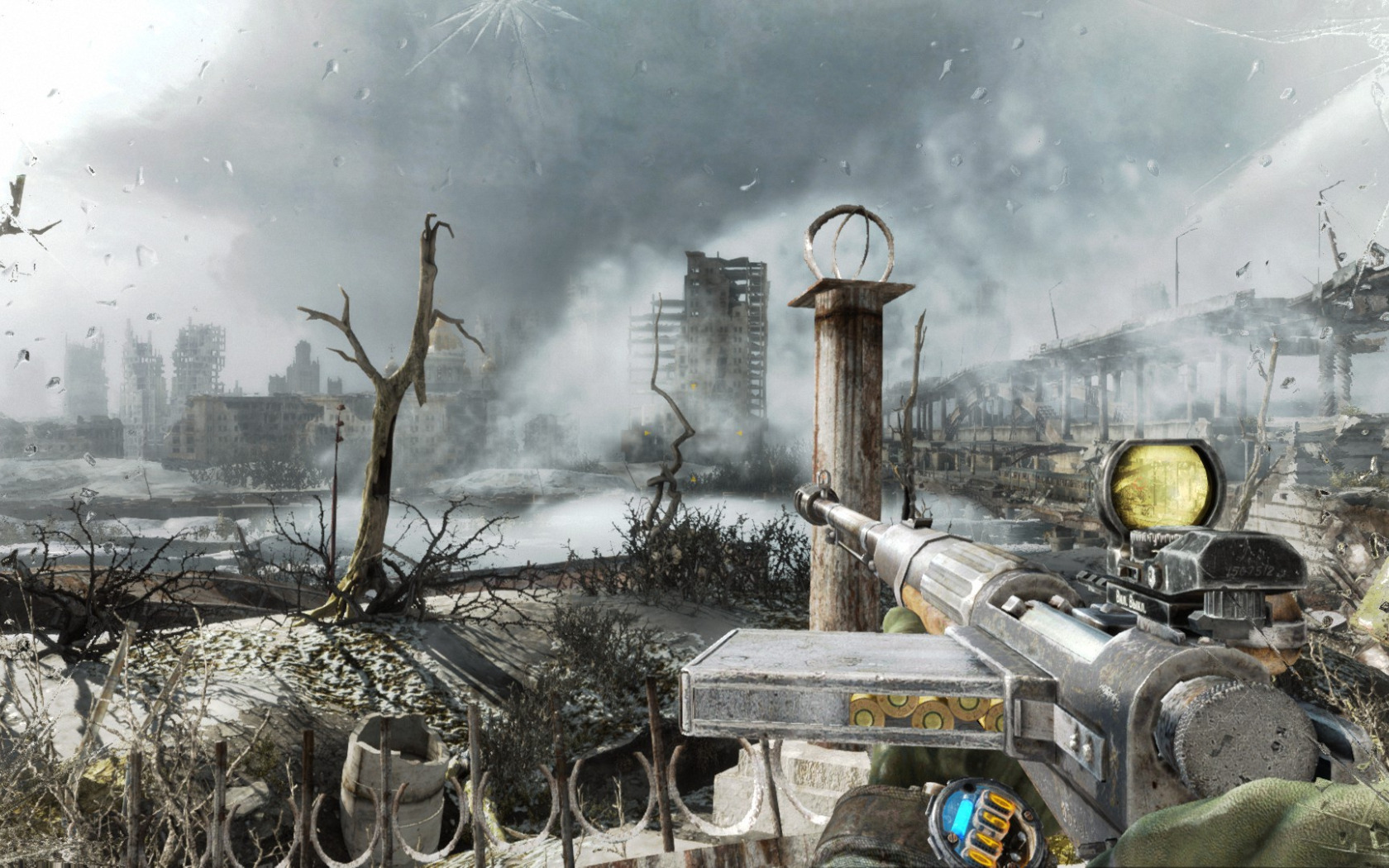 Download Wallpaper The City, Metro, Devastation, Sight, Metro 2033.