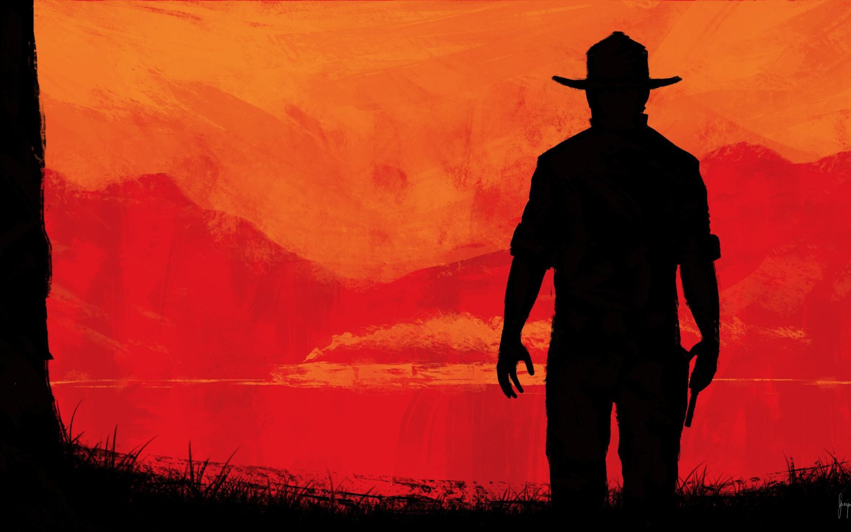 Download wallpaper cowboy, Red Dead Redemption, wild West, cowboy ...