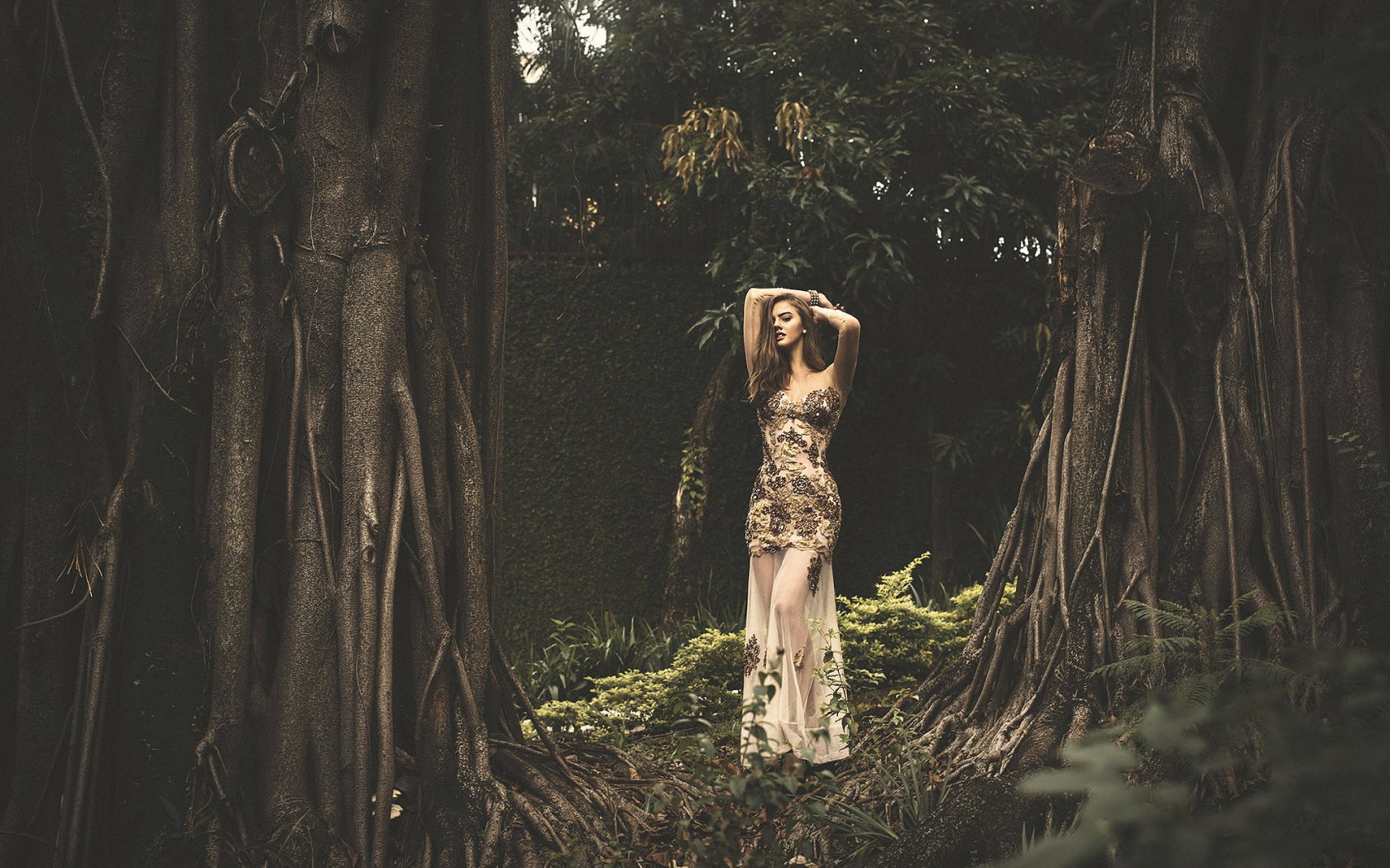 Emily Ribar Download wallpaper girl, dress, sponge, Emily Ribar, section style in ...