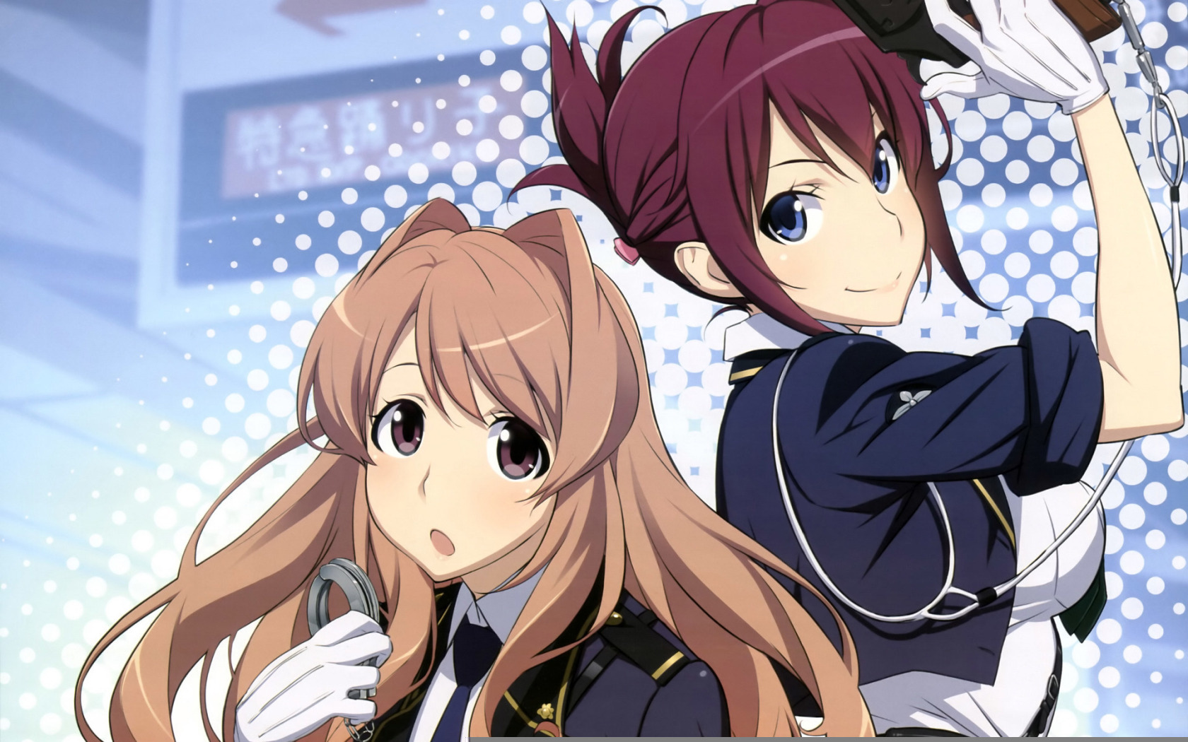 Download wallpaper Art, Anime, rail wars, Haruka Kōmi, Aoi, Sakurai,  section other in resolution 1680x1050