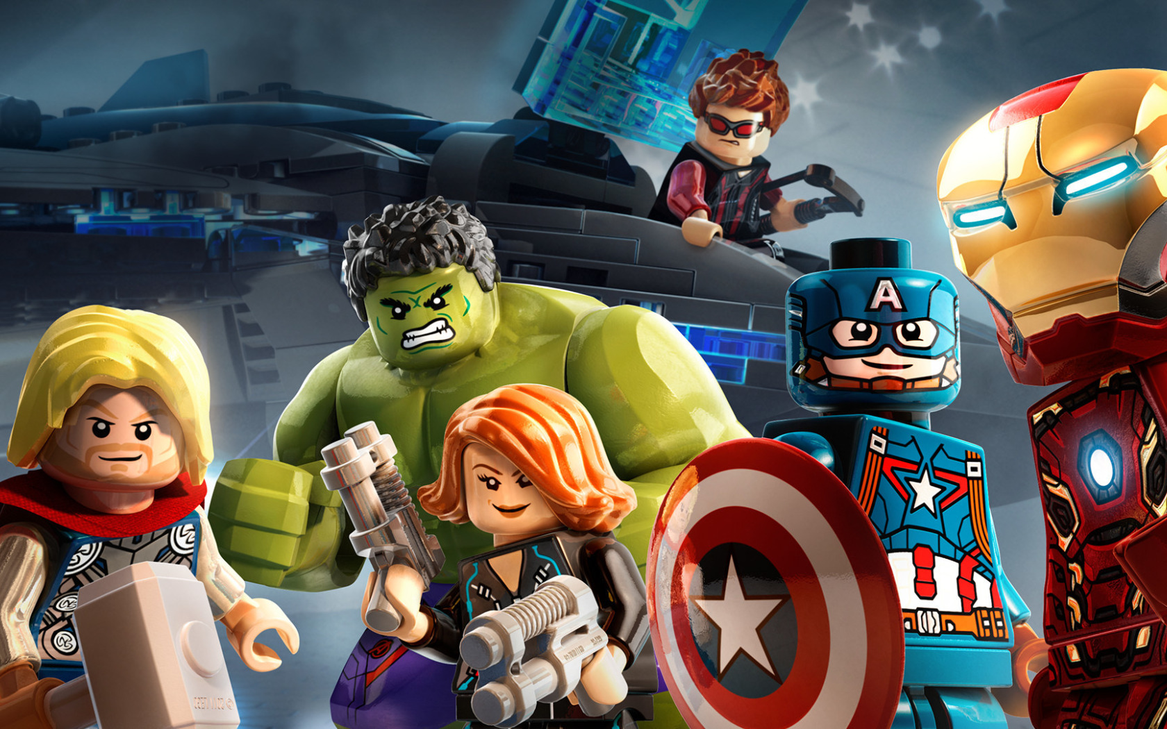 Download Wallpaper Iron Man, Hulk, Marvel, LEGO, Thor, Lego.