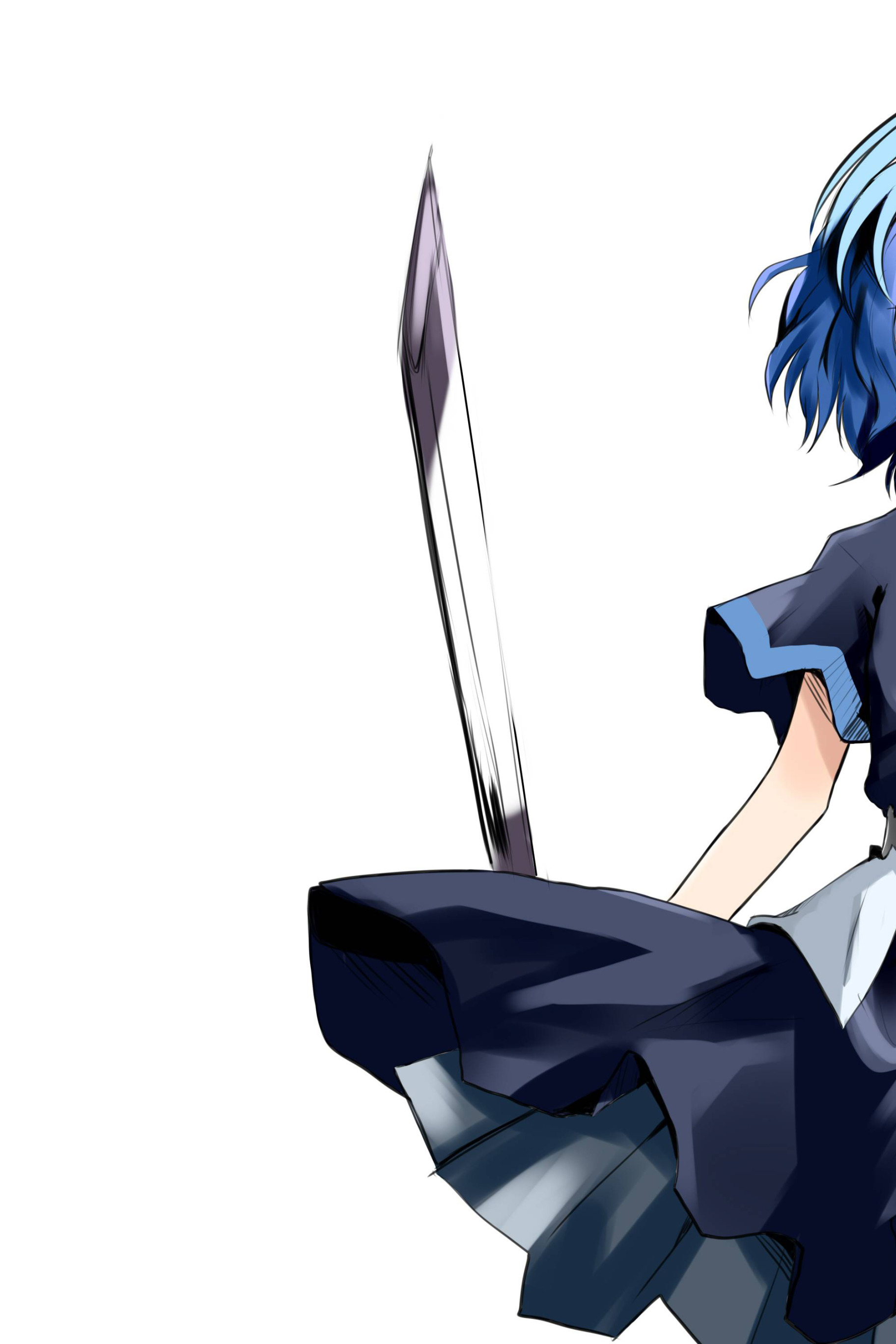 GoodFon.com - Free Wallpapers, download. katana, Anime, white background., ...