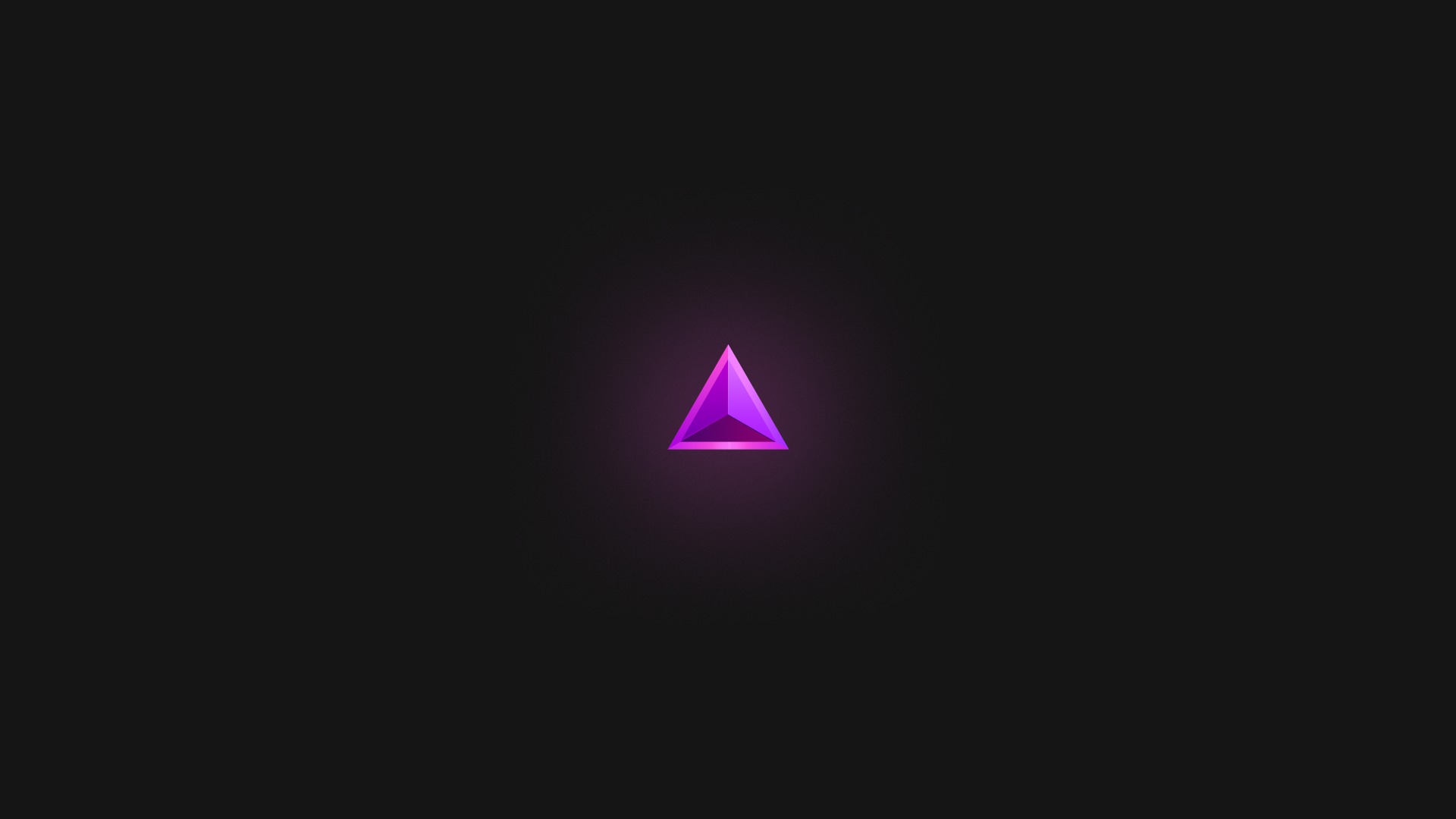 Download Wallpaper Purple, Minimalism, Triangle, Section.