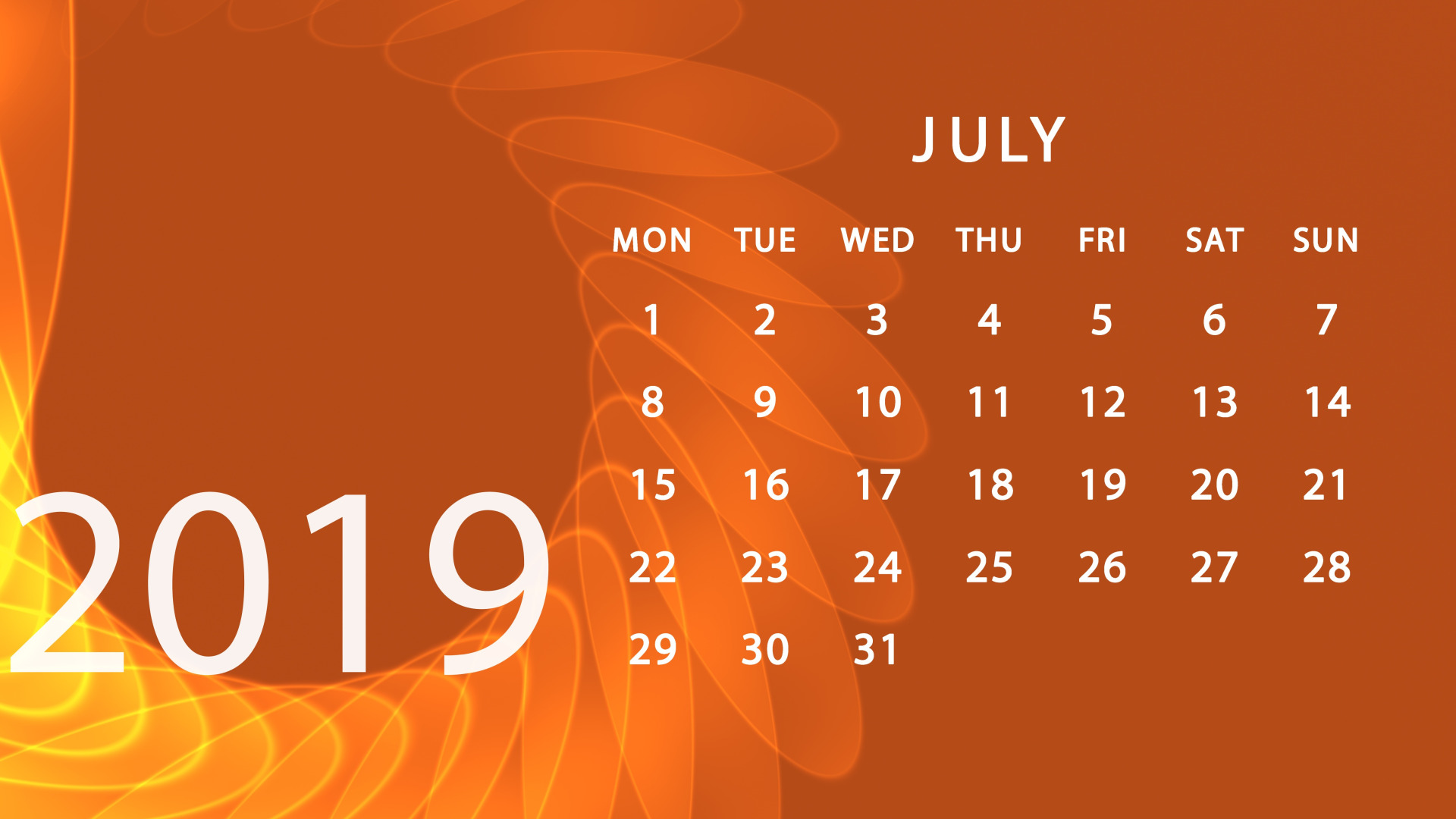 Download wallpaper calendar, July, 2019, section rendering in ...