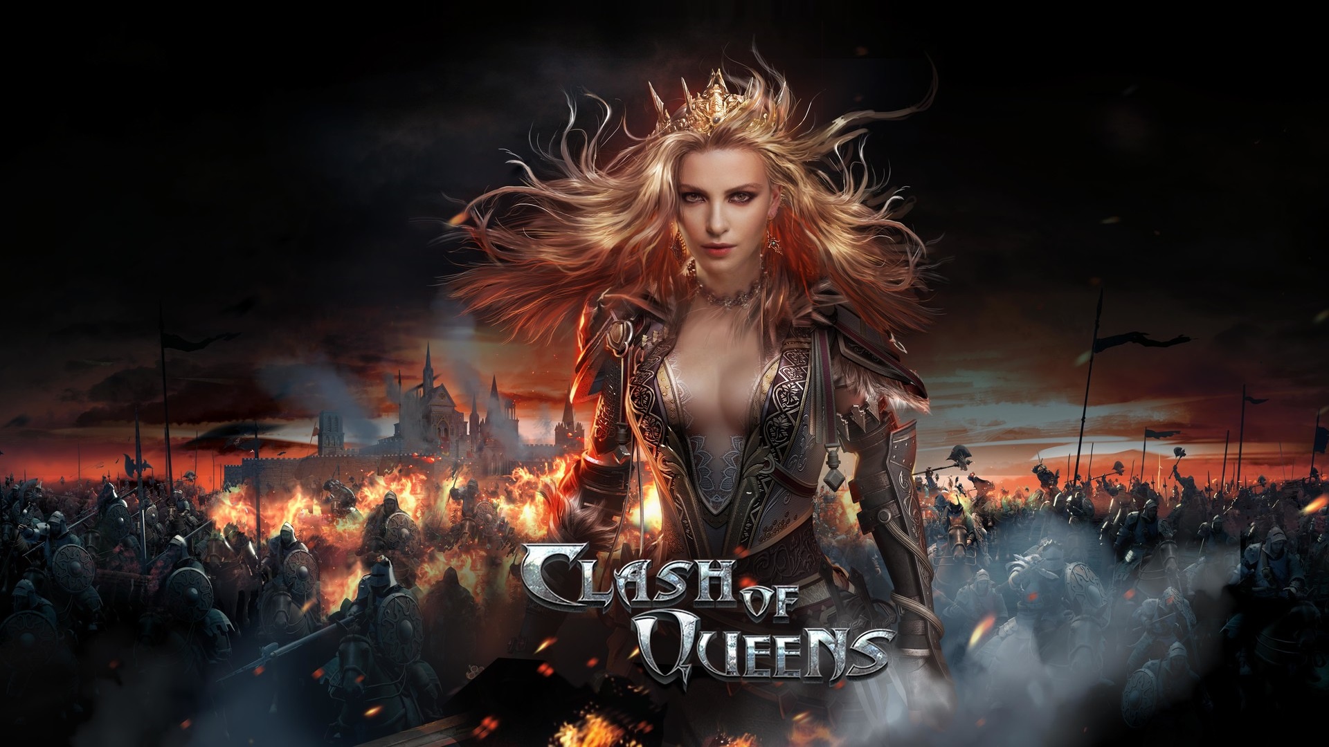 Wallpaper the game, art, strategy, queen, Clash of Queens: Dragons Rise,  Theo Du for mobile and desktop, section игры, resolution 1920x1080 -  download